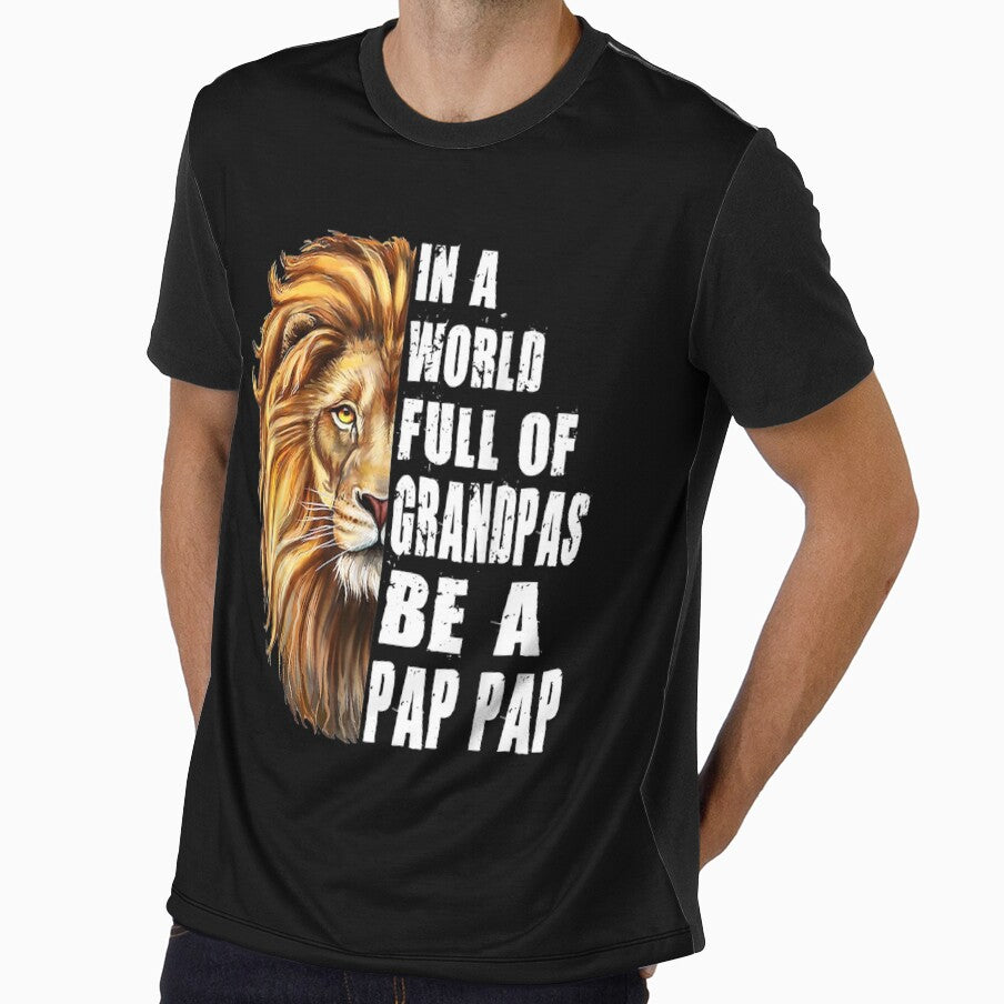 Mens In A World Full Of Grandpas Be A Pap Pap Father's Day Pap by anniet33