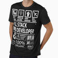 Full Stack Web Developer T Shirt - MultiTasking Certified Job Gift Item Tee by oslandefren