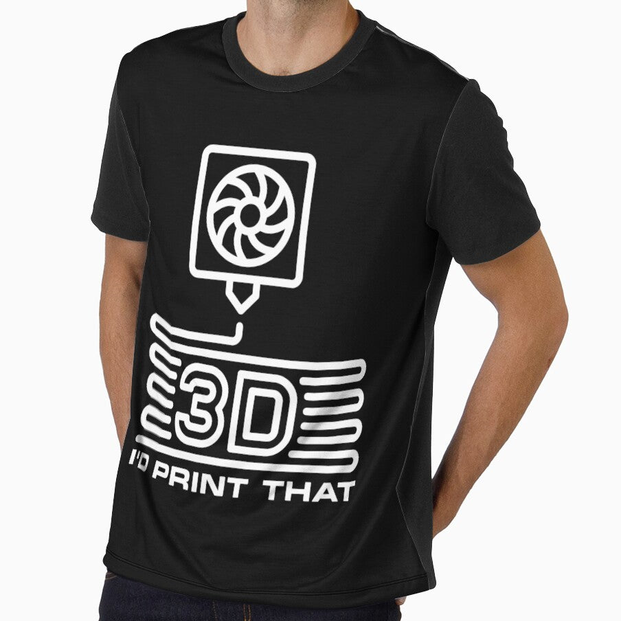 I'd Print That - Minimal 3D Printing funny design for Additive Manufacturing Geek by venomousvector