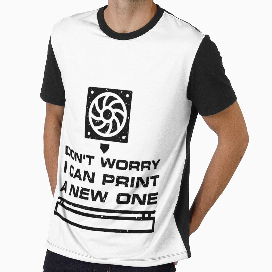 Don't Worry - I can Print a new One distressed Design by venomousvector