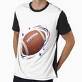 American Football 3D Space Spiral Sports Art by ashutoashutosh
