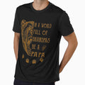 Mens Dad In A World Full Of Grandpas Be A Papa Paw Print Father by zpruby