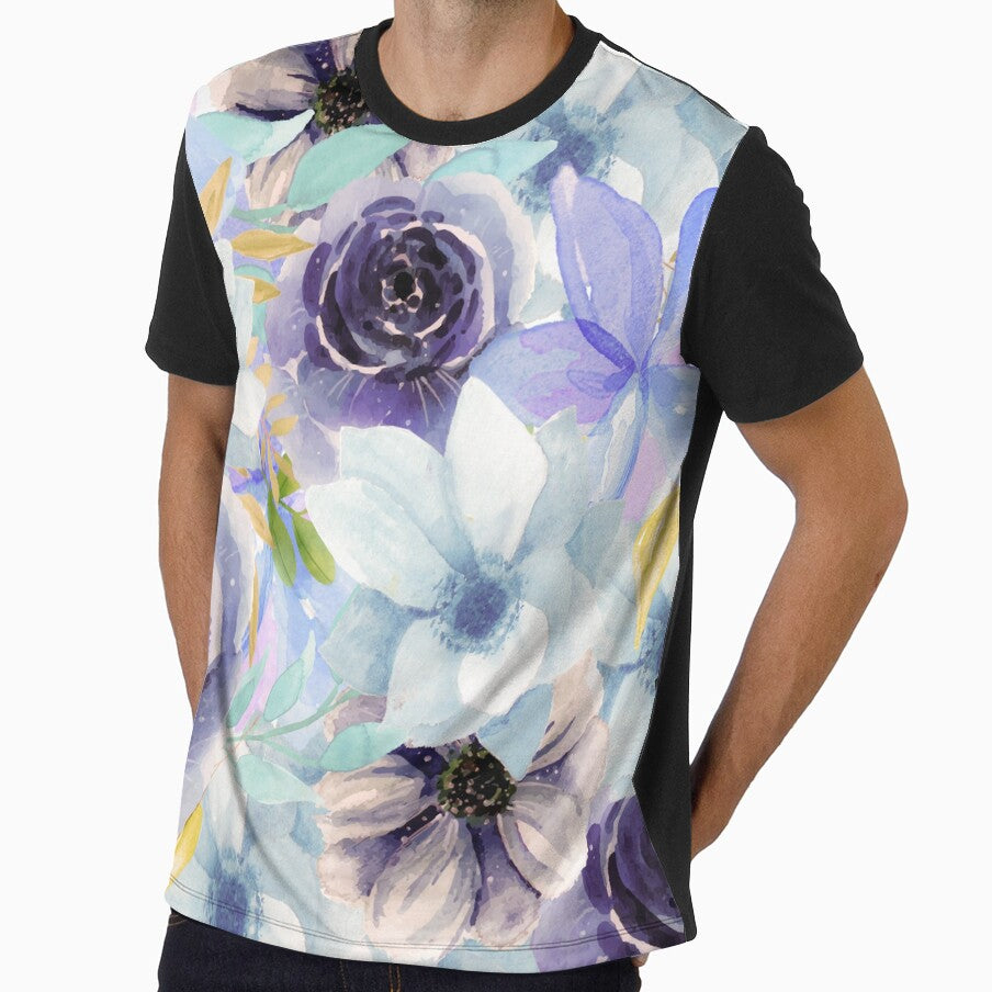 Pastel Watercolor All Over Floral Pattern by Designs By YL