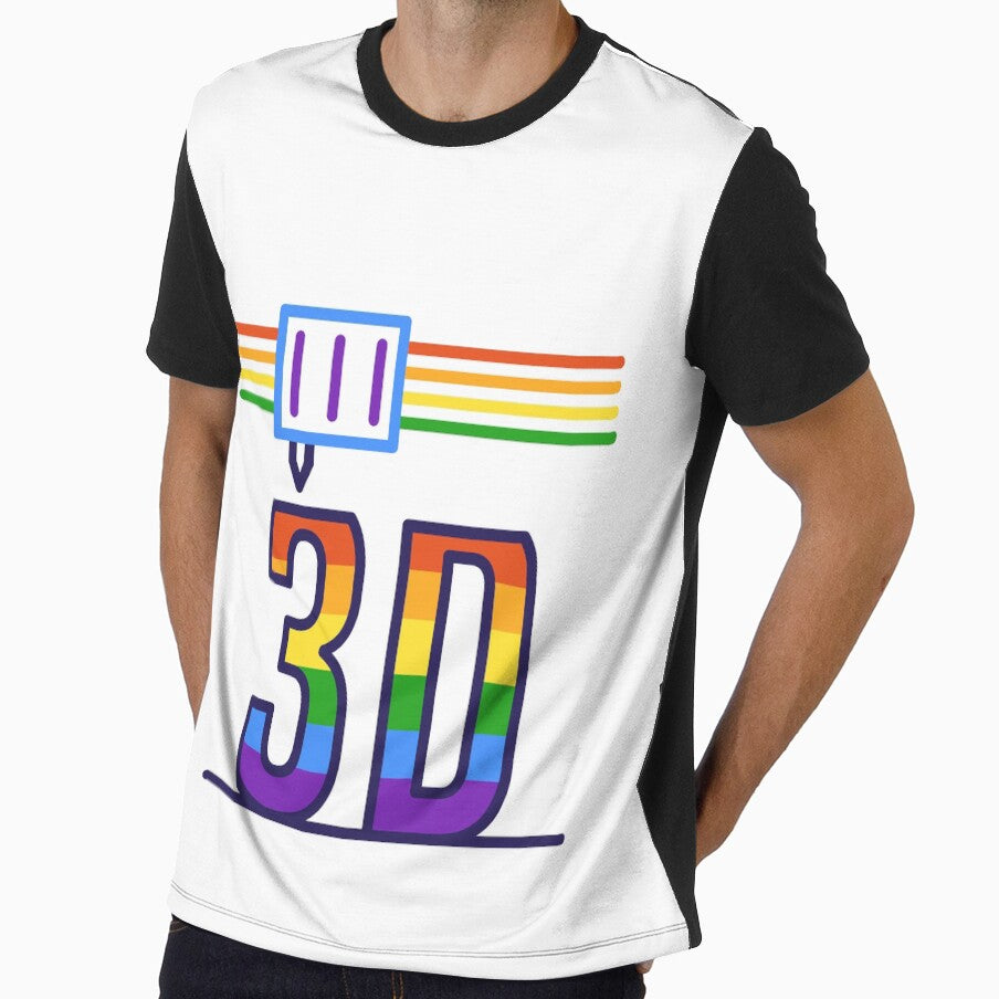 3D Printing Rainbow Pride Flag - I Love 3D Printers for LGBT by venomousvector