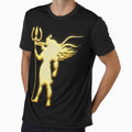lord shiva 3d art black t-shirt | lord shiva 3d art by KARTICK DUTTA