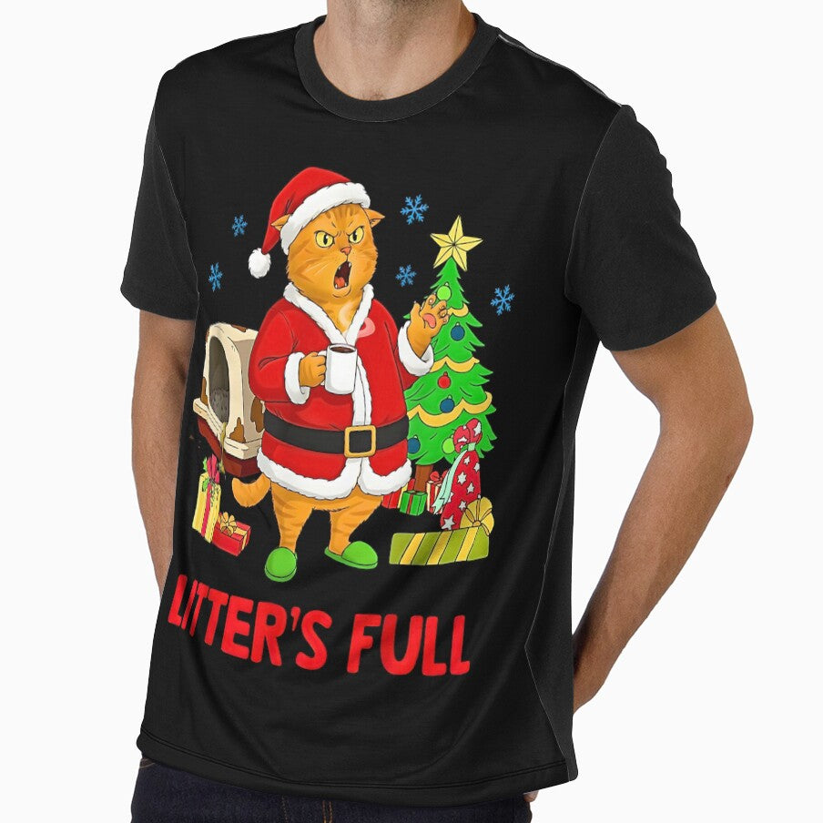Litter’s Full Funny Cat Lovers Christmas Xmas by URGlden