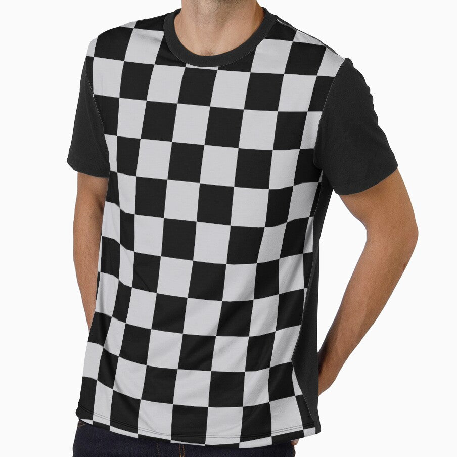 Grey Gray Black Checker Pattern by PatternTitan