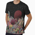 Orchard under a Starry Sky and Full Moon by Neika Shimm Designs