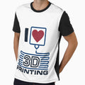 I Love 3D Printing creative distressed design with 3D Printer Extruder by venomousvector