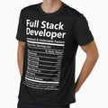 Full Stack Developer T Shirt - Nutritional and Undeniable Factors Gift Item Tee by oslandefren