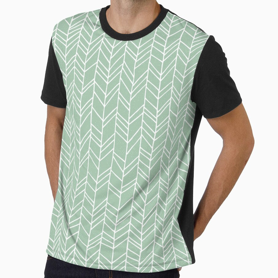Fern green geometric all over design by Lolly's Lane Shoppe