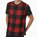 Red & Black Plaid Seamless Pattern by fotollissimo