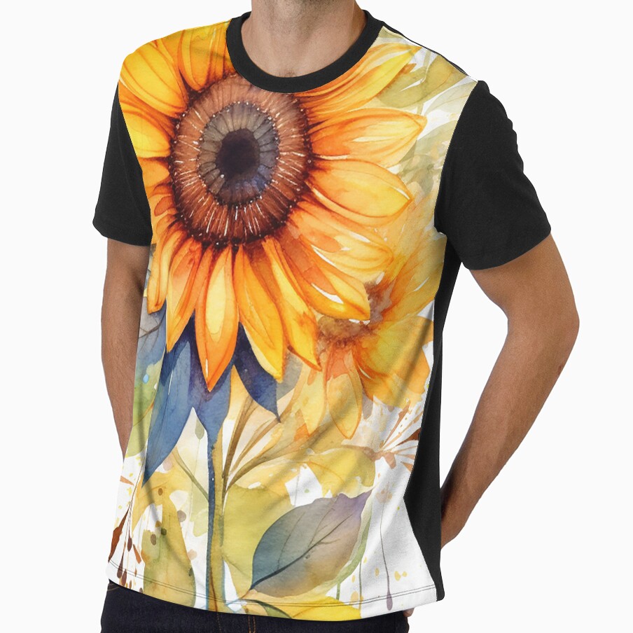 Helindra - Sunflowers Watercolor (4/4) by sabantha