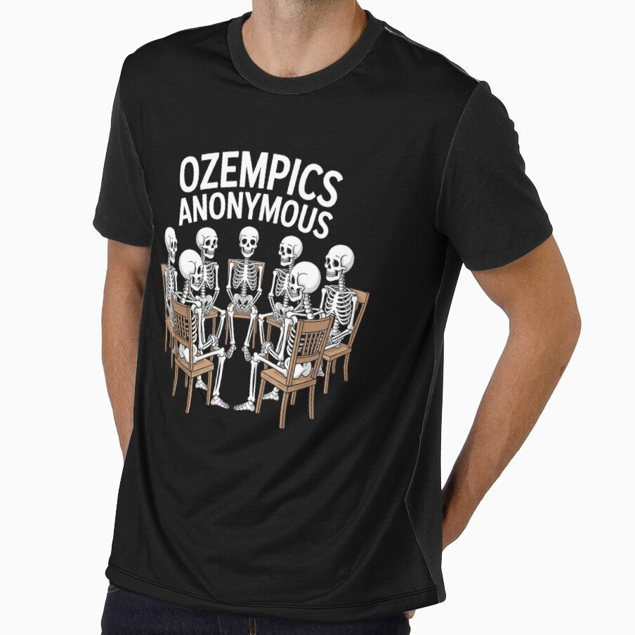 Ozempics Anonymous – Skeletons Weight Loss Parody by Snark Town Tees