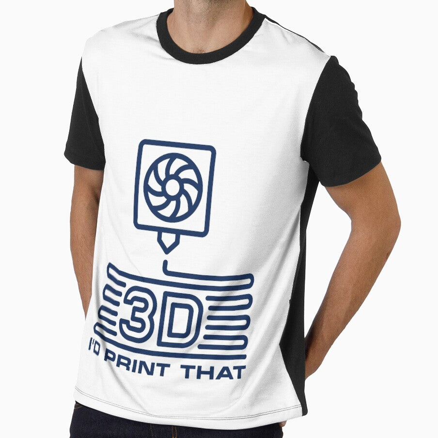 I'd Print That minimal 3D Printing Design by venomousvector