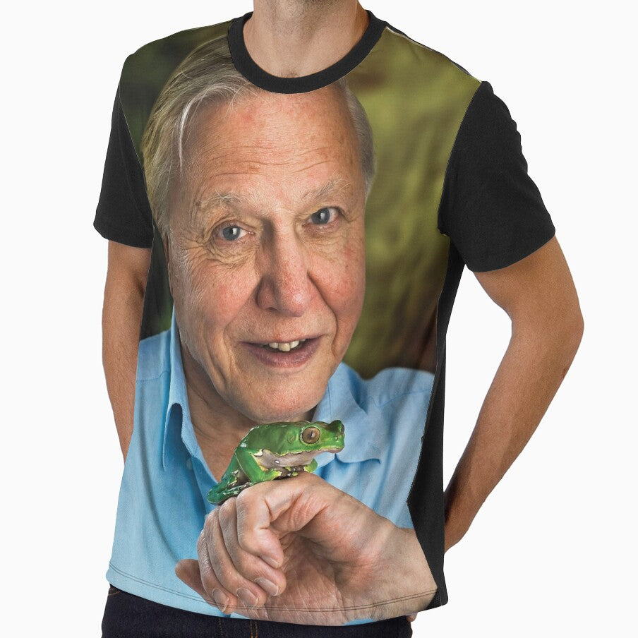 David Attenborough All Over Print T-Shirt by ClassicClothing