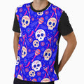 Party Skulls Toxic Blue by Clothief-Store Unisex
