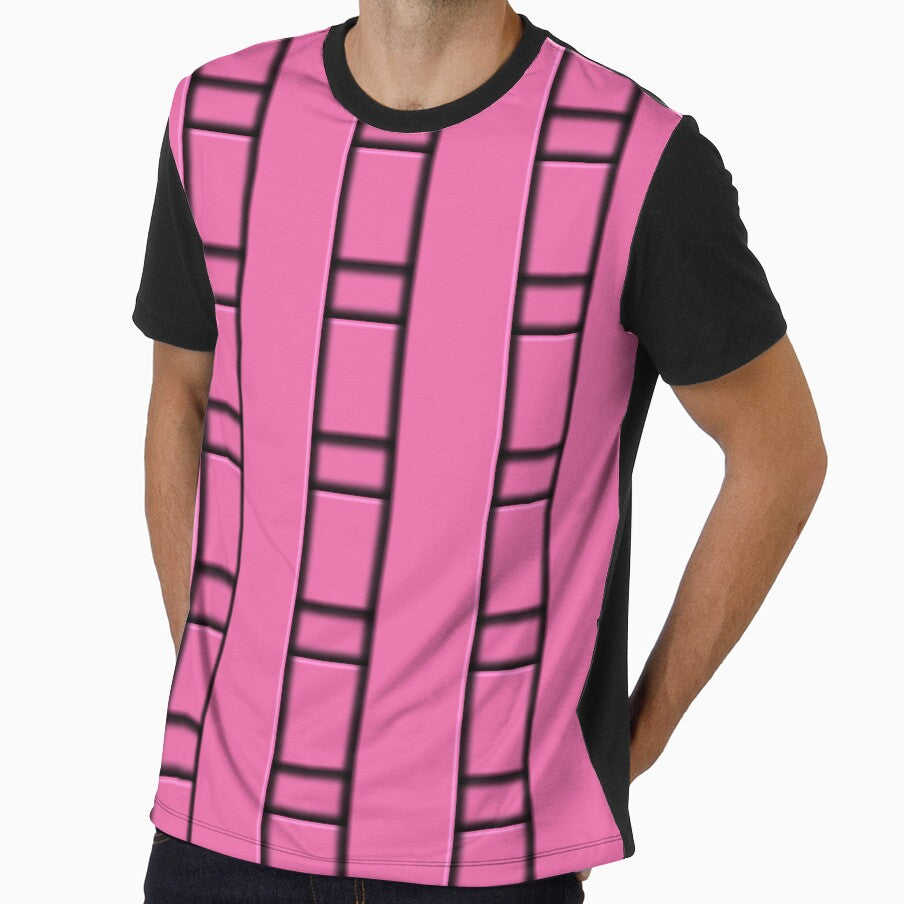 3D Pink Geometric Abstract Pattern by mamahellfire31