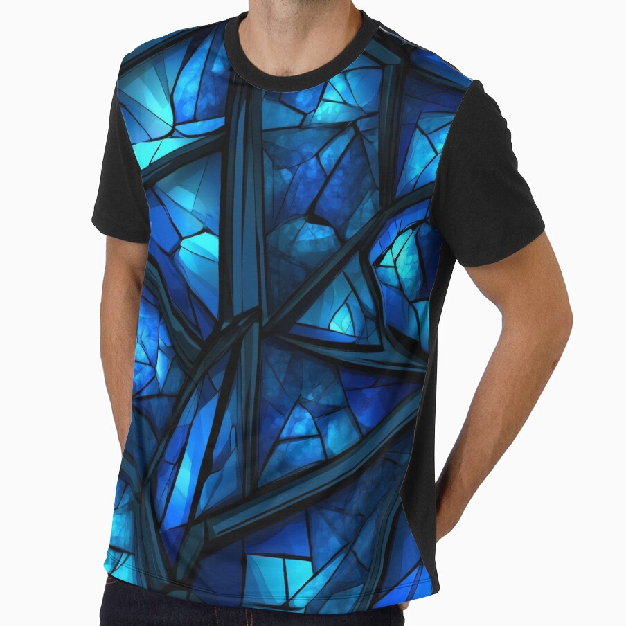 Sapphire Stained Glass by FrostyFrisby Unisex