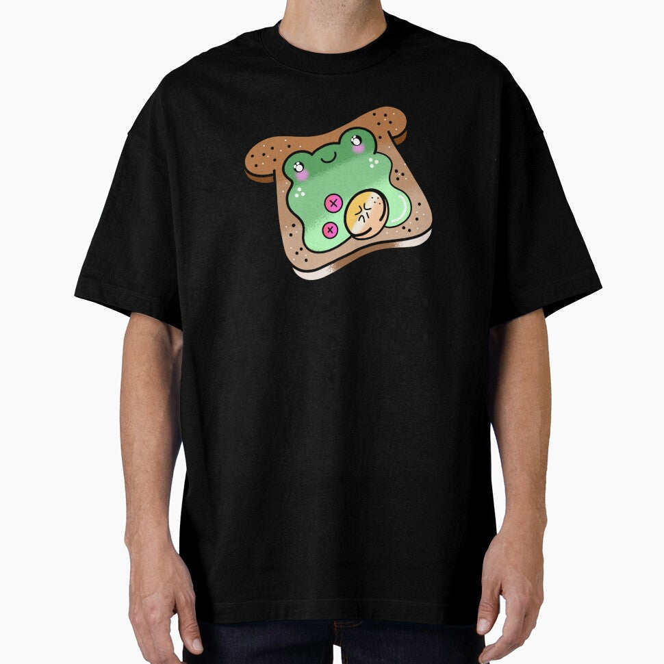 Cute adorable Kawaii froggy bread cartoon by Quacktails Unisex