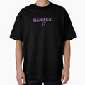 Manifest It | Manifest Your Dream Life & Goals | Manifestation & Law of Attraction (loa) Inspiring Text In Purple (Pink clouds) by Highon444