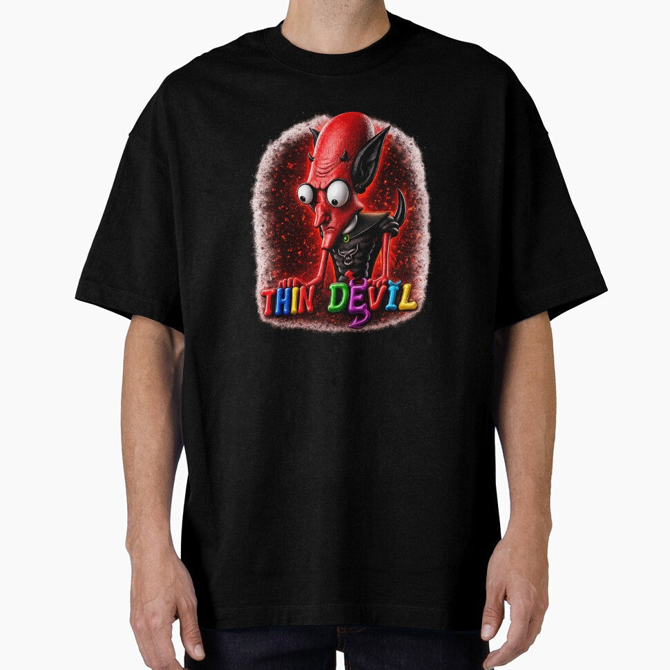 Thin Evil Devil Red Demon Graphic by GiftedInk Unisex