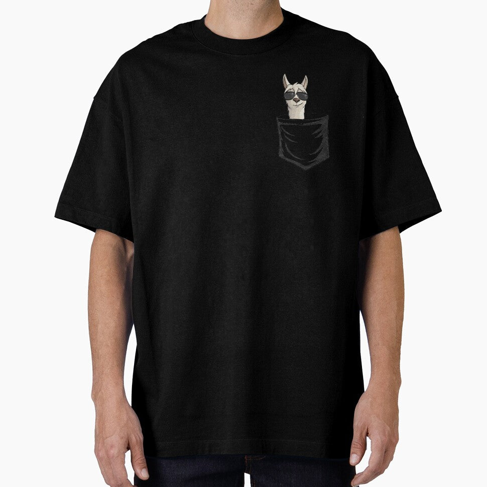 Hipster Alpaca With Sunglasses | Casual Llama In Pocket by Skizzenmonster Unisex