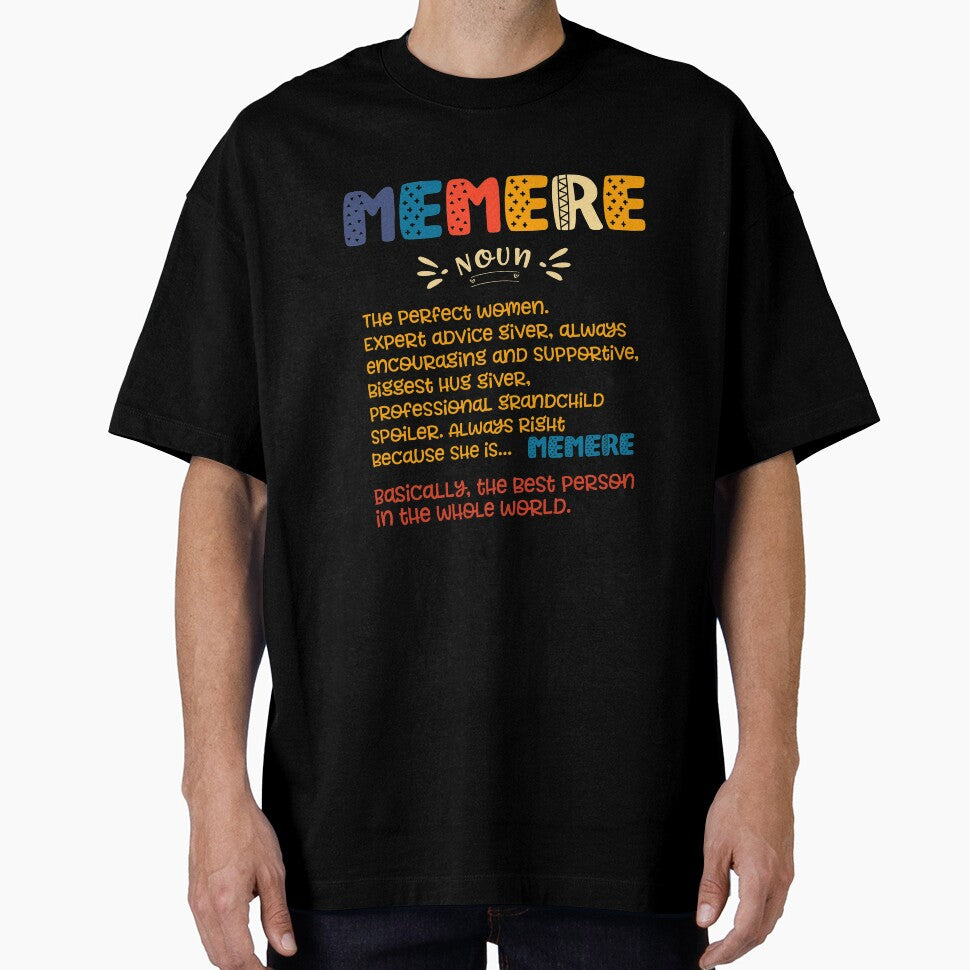 Memere Definition Grandma Family Cute Name Women Gift by Dolphin Graphic