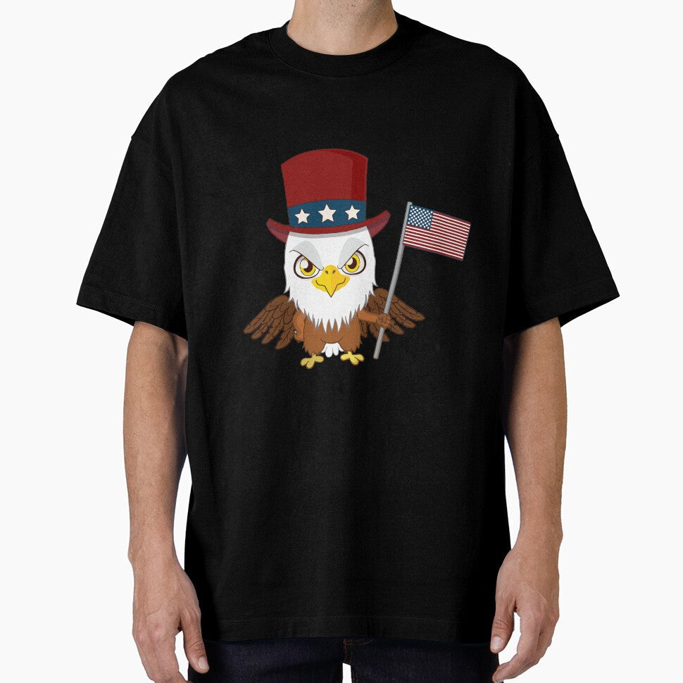Patriotic American Eagle Holding USA American Flag by AllStarMerch Unisex
