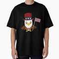 Patriotic American Eagle Holding USA American Flag by AllStarMerch Unisex