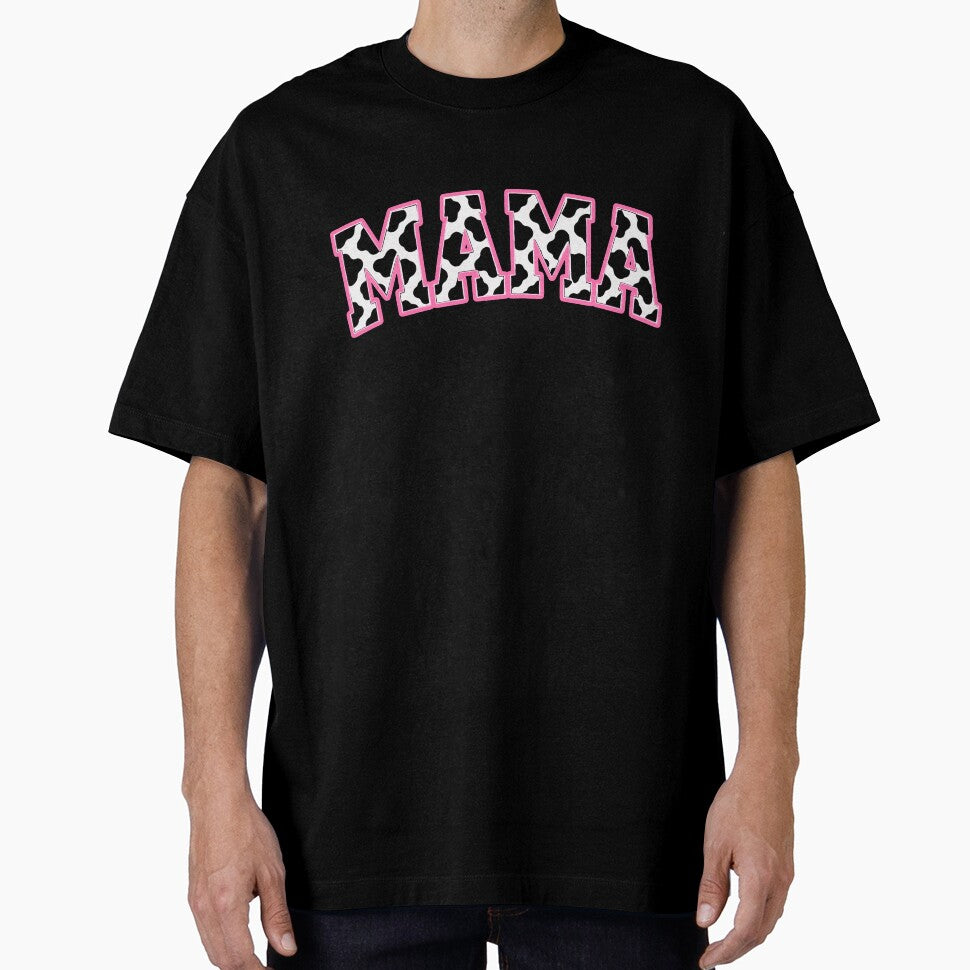 Mama Pink Cow Print Western Varsity Graphic by JackCurtis1991