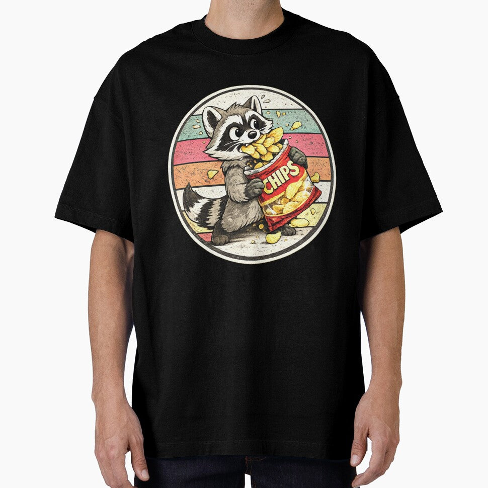 Cute Snack Lover Raccoon by StyleBloomes