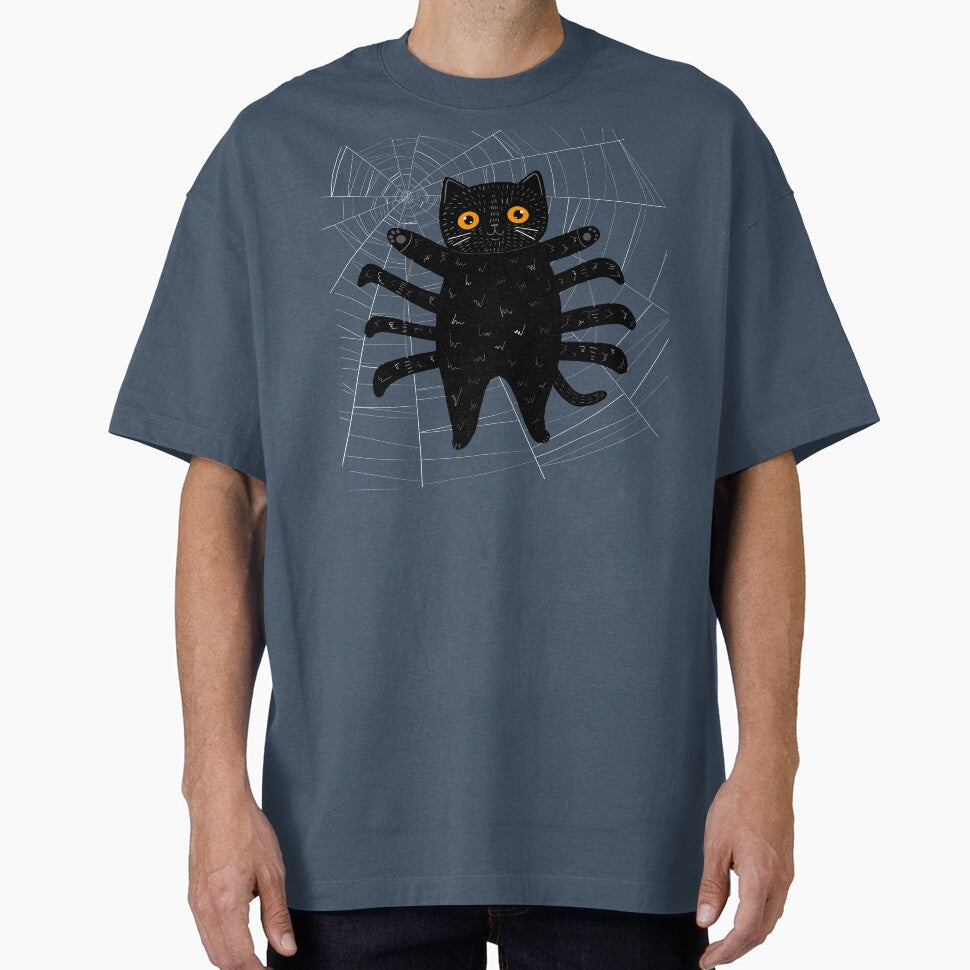 Spooky Spider Cat by KilkennyCat Art