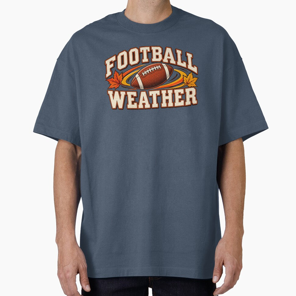 Football Weather – Vintage Fall Football Graphic by astersgraphics