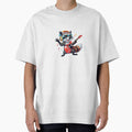 Rockstar Raccoon with Guitar | Fun Music Animal Illustration by raccoonmerch