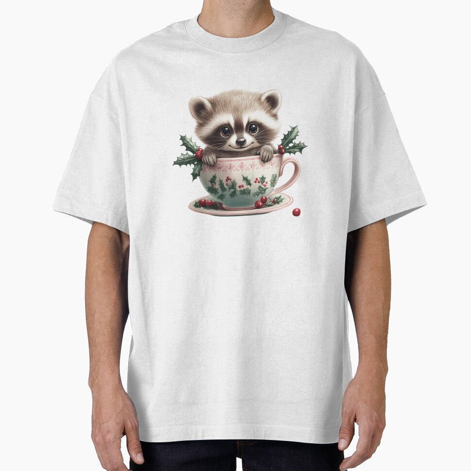 Raccoon in Cup by NicolasGlowArt