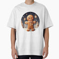 3D Cute The Gingerbread Man Christmas Round Design Holiday Decor by AliceCloset