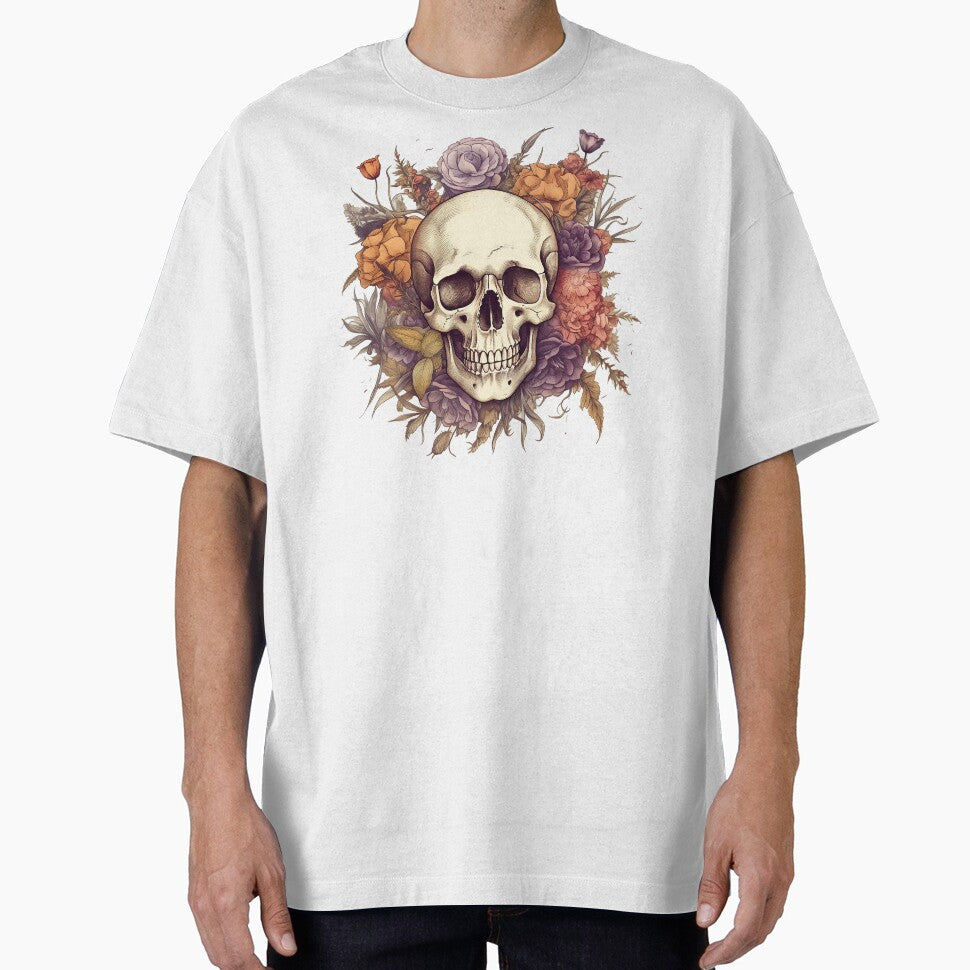Skull and Wild Flowers #3 by CoutureCrypt