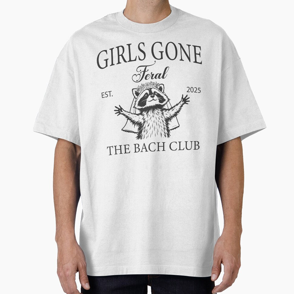Girls Gone Feral Bachelorette Party Feral Raccoon Bride Bridal Party Gifts The Bach Club by LessIsLoud