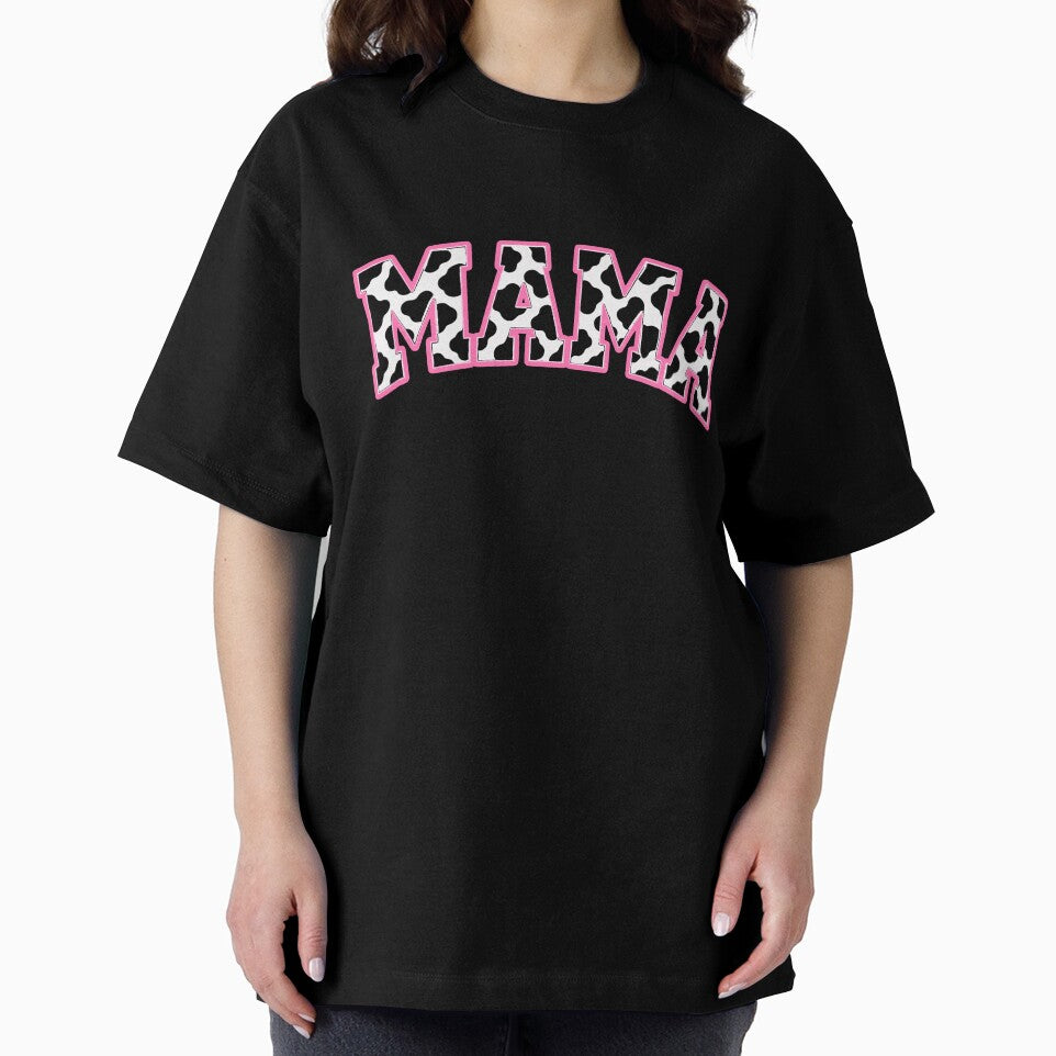 Mama Pink Cow Print Western Varsity Graphic by JackCurtis1991