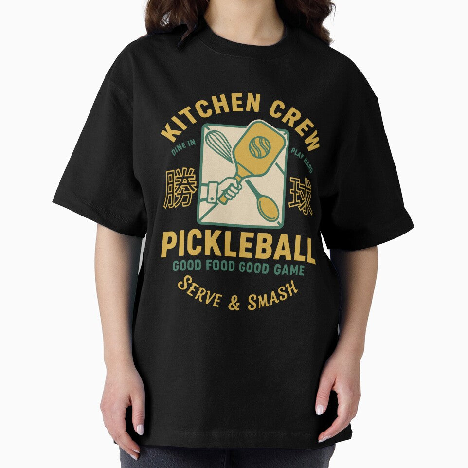 Pickleball Funny Player Kitchen Crew Serve And by LuminOrb