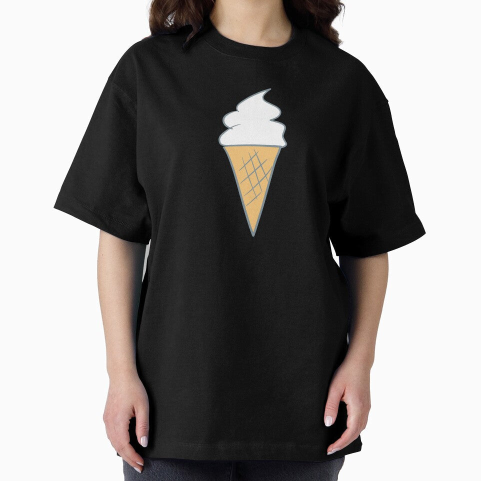 Soft-Serve Cartoon Style Vanilla 99 Ice Cream Green by Karen Ekdahl Unisex