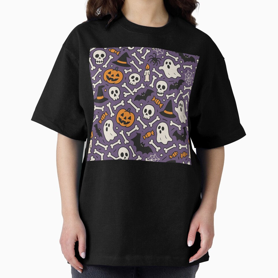 Fun Halloween Bones All Over Print Pattern by getpressedshirt