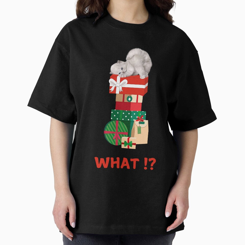 Cute Cat Christmas Gift What Essential T-shirt by MAGness