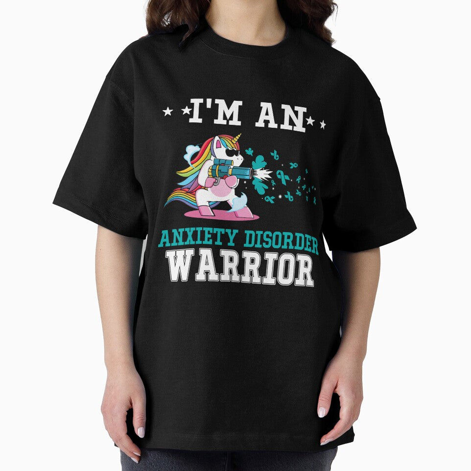 Funny Unicorn I'm An Anxiety Disorder Warrior by heppenp