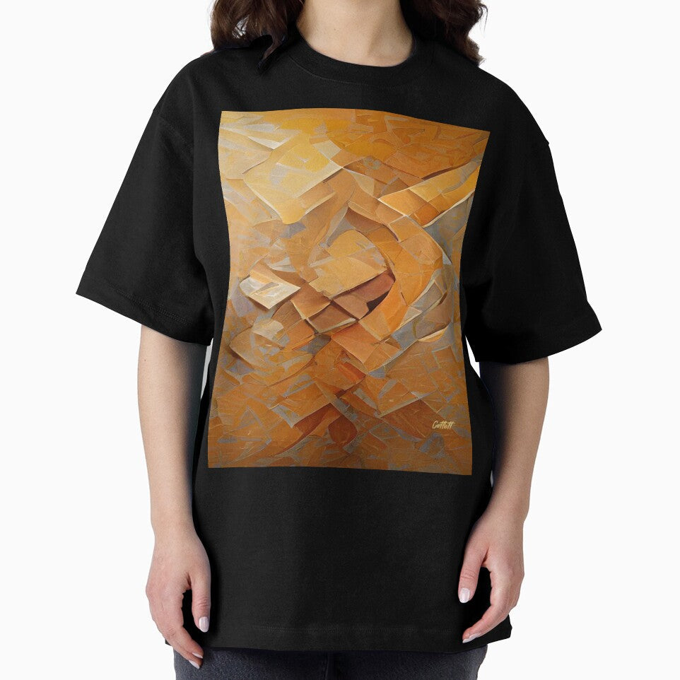 Modern Abstract Art - Orange Abstract by CattlettArt Unisex