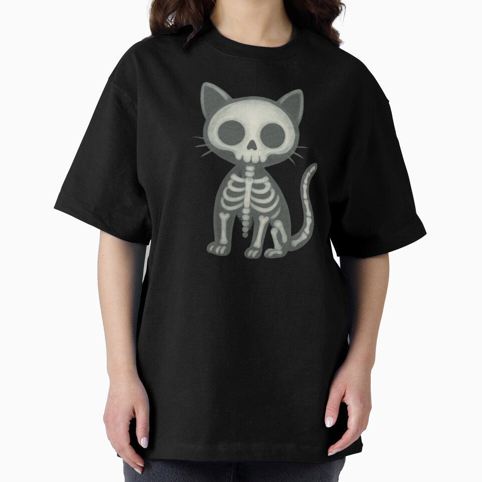 Spooky Cute Skeleton Cat by Prints-by-Olaf