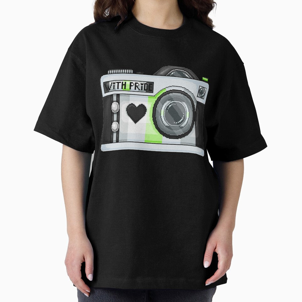 Agender Pride Pixel Camera by MetallicWings15 Unisex