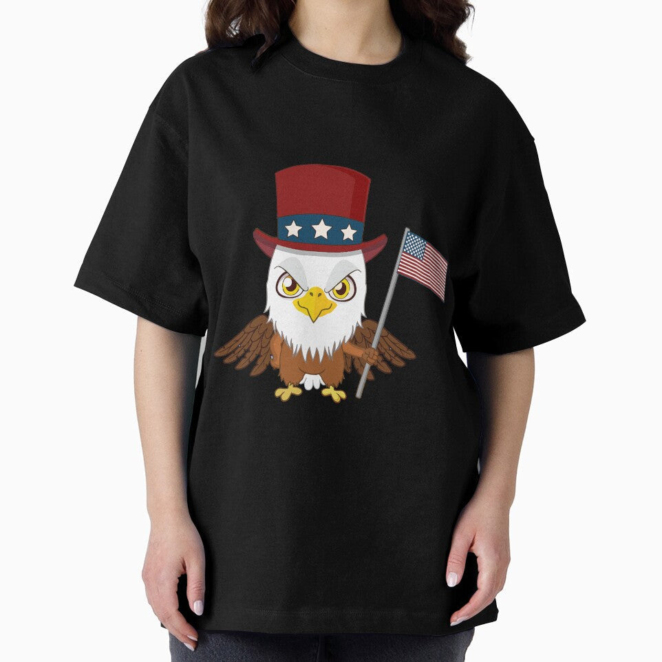 Patriotic American Eagle Holding USA American Flag by AllStarMerch Unisex