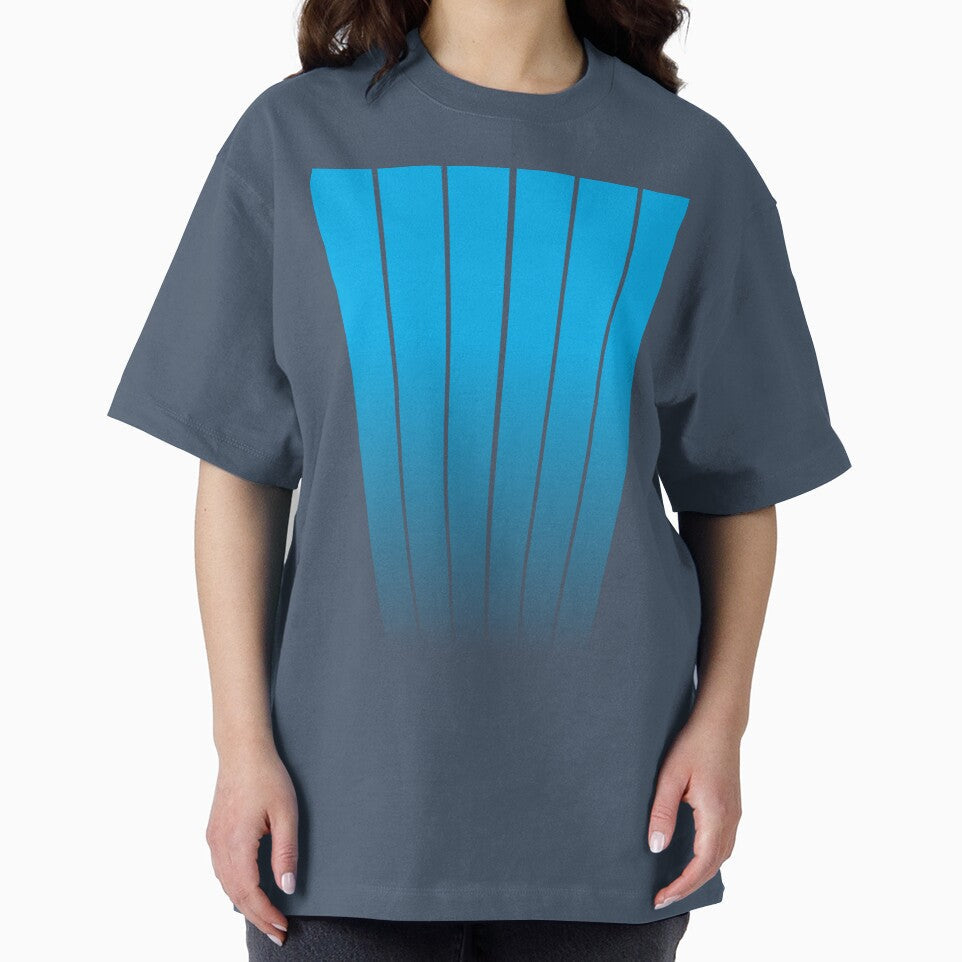 MINIMALIST GEOMETRIC VERTICAL LINES DESIGN - BLUE by CuPensky Unisex